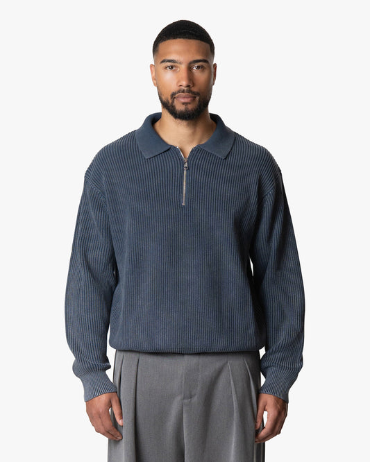 Quarter-Zip Polo Sweater
